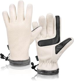 Winter Warm Gloves for Women - Fashion Style Windproof Cuffs Soft fleece - Touchscreen Thermal Flexible Glove