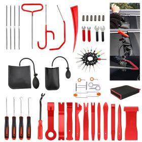 Trim Removal Kit, 63 automatic Trim removal Kit, Plastic panel fastener Removal Kit