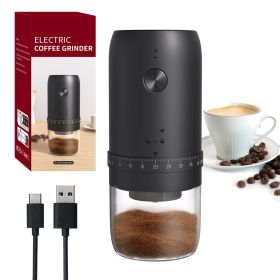 Portable electric coffee grinder, small household coffee bean grinder, multi-functional spice and dried goods crusher; supports various grinding
