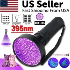 UV Ultraviolet Light LED Flashlight BlackLight 395nM Inspection Lamp Torch (Option: Default Title)