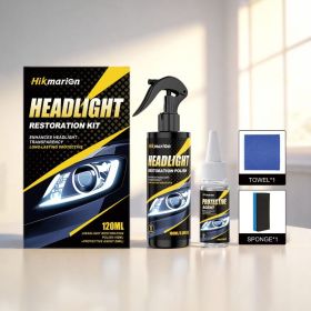 Hikmarion Automotive Headlight Lens Care Kit, 1 Kit (Option: 1 Kit)
