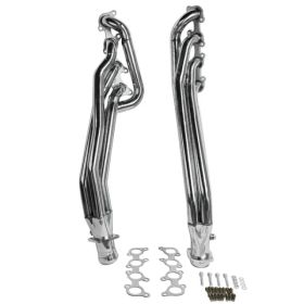 Stainless Steel Exhaust Header Set Polished for 2011-2016 Mustang GT 5.0L/V8 (Option: as picture)