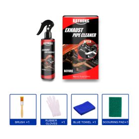 Exhaust Pipe Cleaner Kit, 120ml Multi Purpose Metal Rust Remover For Car Muffler, Restore Shine Without Damaging Exhaust Surface (Option: 1box)