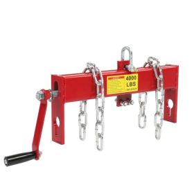 Heavy Duty Steel 2 Ton / 4000lbs Engine Hoist Load Leveler Shop Crane Cherry Picker with 2 Chains (Option: as picture)