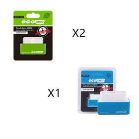 Plug And Play ECOOBD2 Gasoline Car Fuel Economy ECO OBD2 Driver (Option: Blue1Green2)