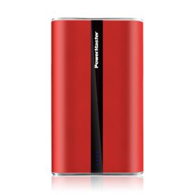 Portable Charger PowerMaster 20000mAh Power Bank Total 5.8A Output 3-USB Ports External Battery Pack Portable Phone Charger for IOS Phone11/Pro/M (Color: Red, size: One size)